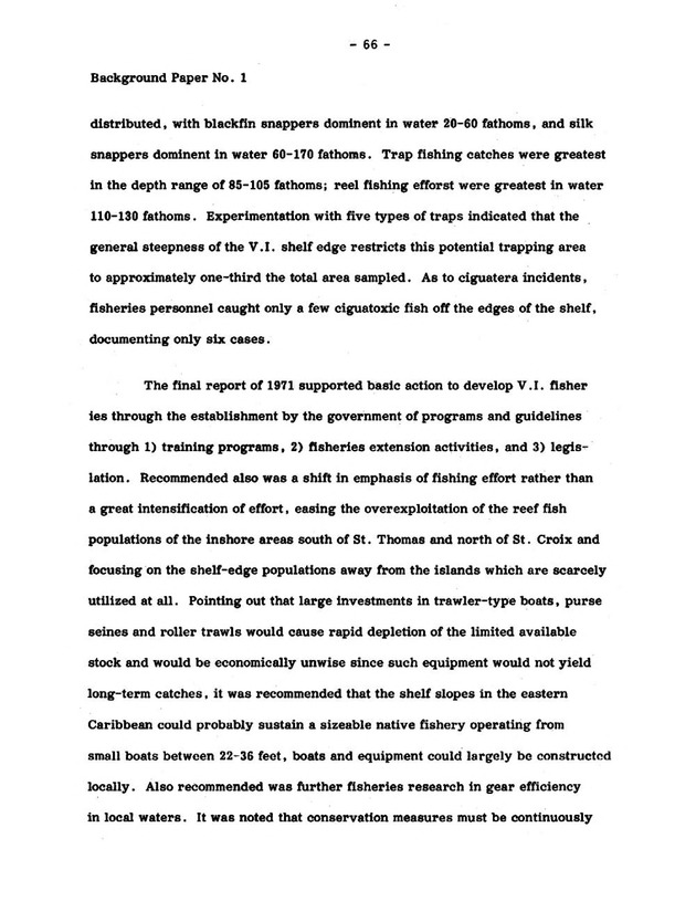 Virgin Islands research needs conference, 24 April 1973 proceedings - Page 66