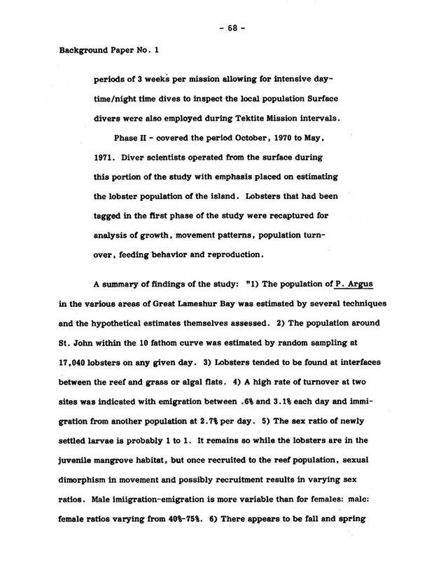 Virgin Islands research needs conference, 24 April 1973 proceedings - Page 68