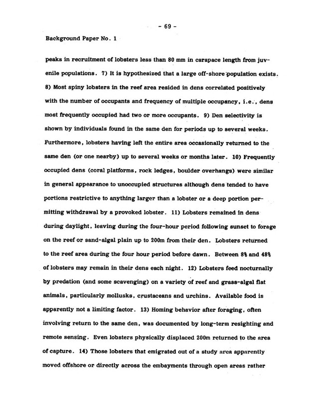 Virgin Islands research needs conference, 24 April 1973 proceedings - Page 69