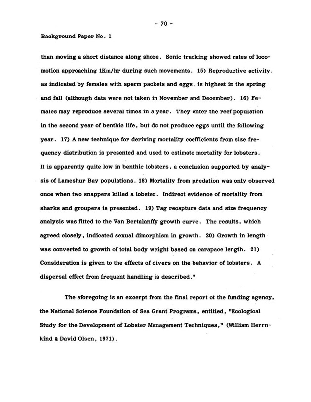 Virgin Islands research needs conference, 24 April 1973 proceedings - Page 70