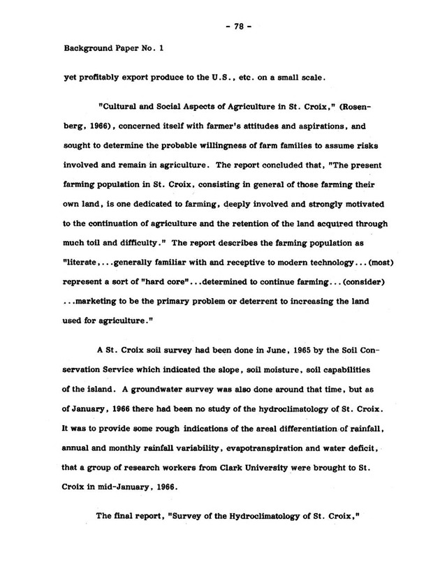 Virgin Islands research needs conference, 24 April 1973 proceedings - Page 78