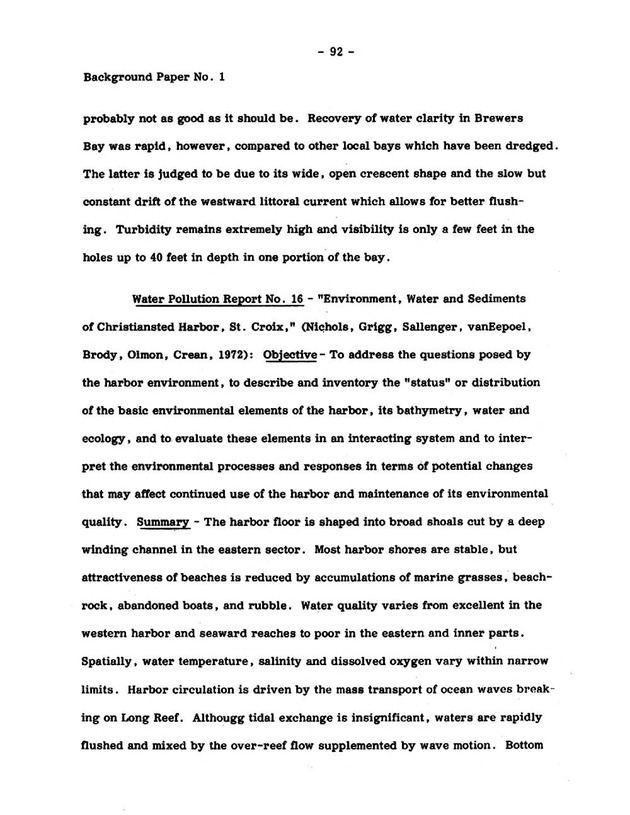 Virgin Islands research needs conference, 24 April 1973 proceedings - Page 92