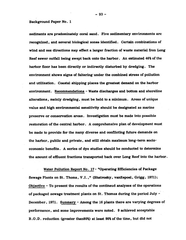 Virgin Islands research needs conference, 24 April 1973 proceedings - Page 93