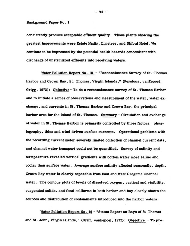 Virgin Islands research needs conference, 24 April 1973 proceedings - Page 94