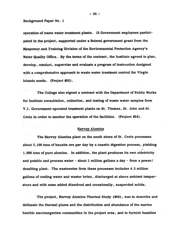 Virgin Islands research needs conference, 24 April 1973 proceedings - Page 96