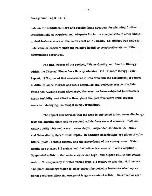 Virgin Islands research needs conference, 24 April 1973 proceedings - Page 97