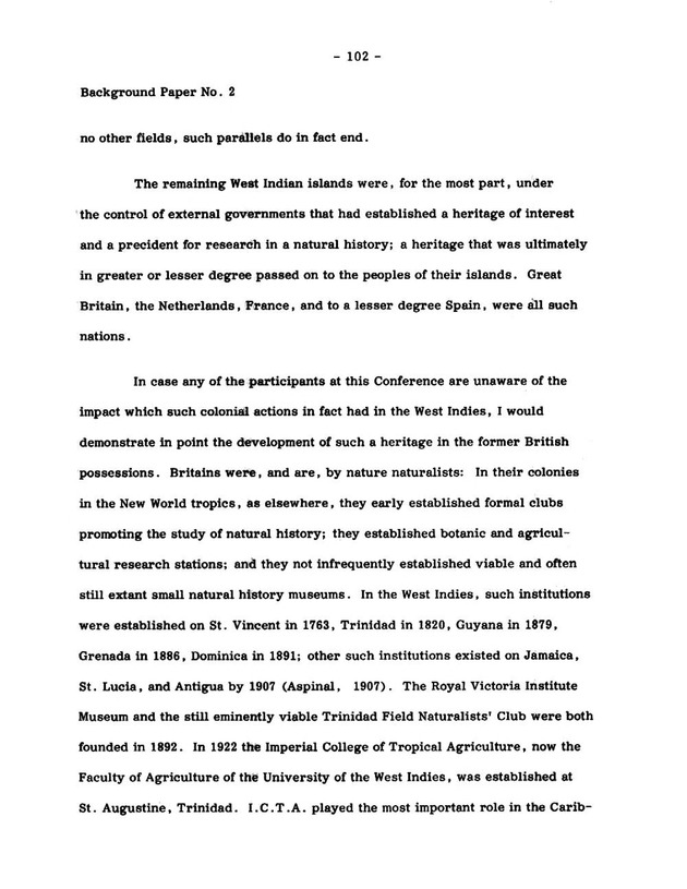 Virgin Islands research needs conference, 24 April 1973 proceedings - Page 102