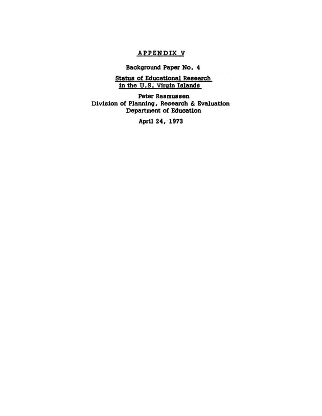 Virgin Islands research needs conference, 24 April 1973 proceedings - Page 131a