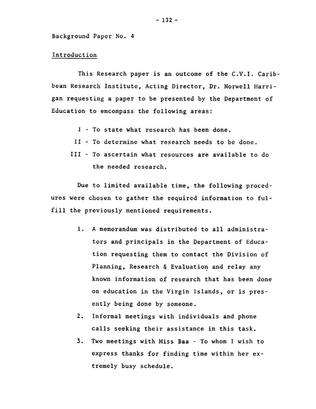 Virgin Islands research needs conference, 24 April 1973 proceedings - Page 132