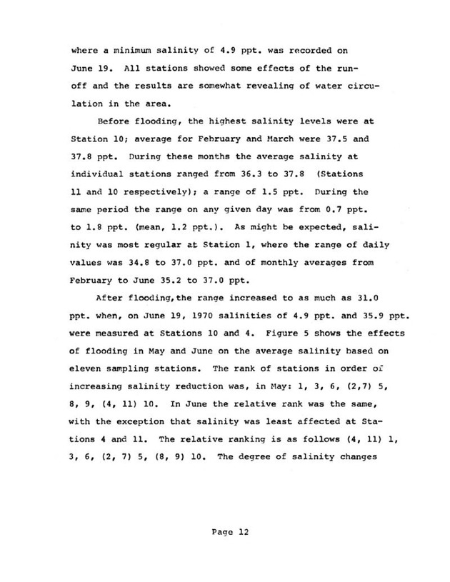 Water quality and environmental status of Benner Bay-Mangrove Lagoon, St. Thomas - Page 12