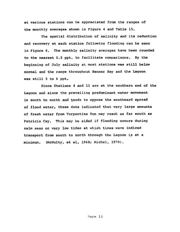 Water quality and environmental status of Benner Bay-Mangrove Lagoon, St. Thomas - Page 13