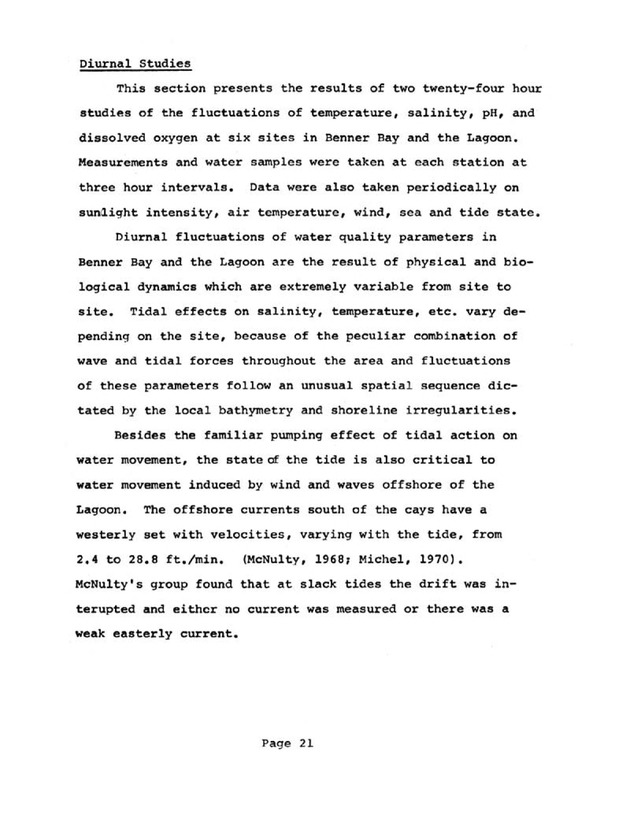 Water quality and environmental status of Benner Bay-Mangrove Lagoon, St. Thomas - Page 21