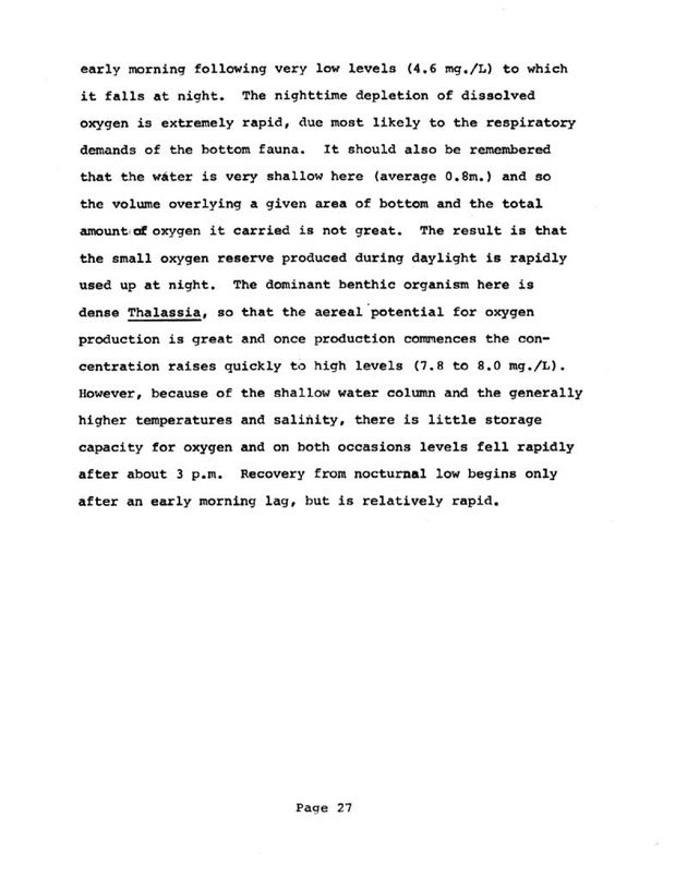 Water quality and environmental status of Benner Bay-Mangrove Lagoon, St. Thomas - Page 27