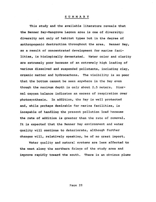 Water quality and environmental status of Benner Bay-Mangrove Lagoon, St. Thomas - Page 28