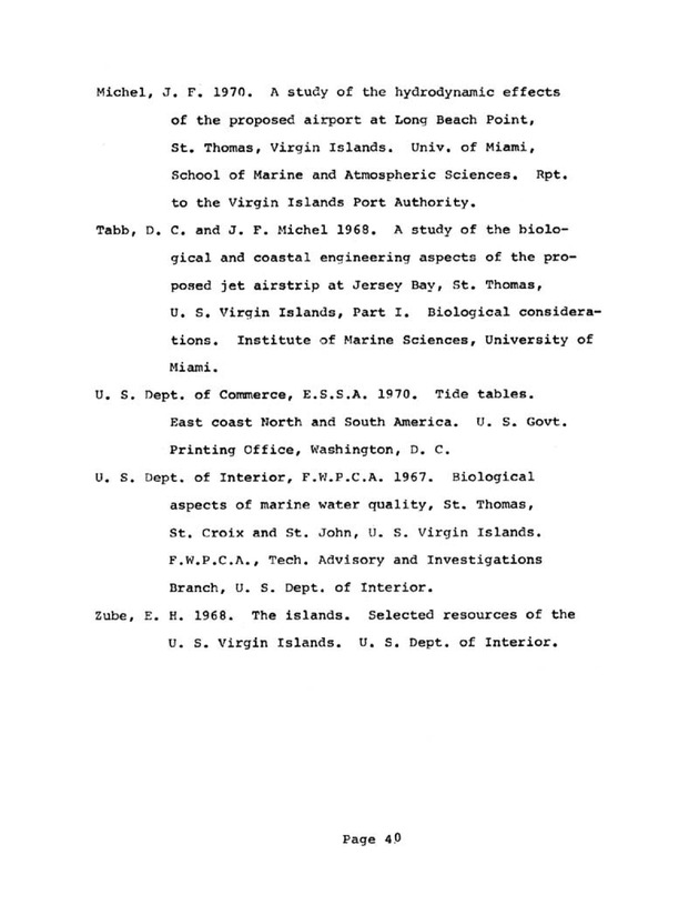 Water quality and environmental status of Benner Bay-Mangrove Lagoon, St. Thomas - Page 40