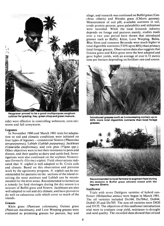 Report: Agricultural Experiment Station--Cooperative Extension Service 1981-1982 - Page 4