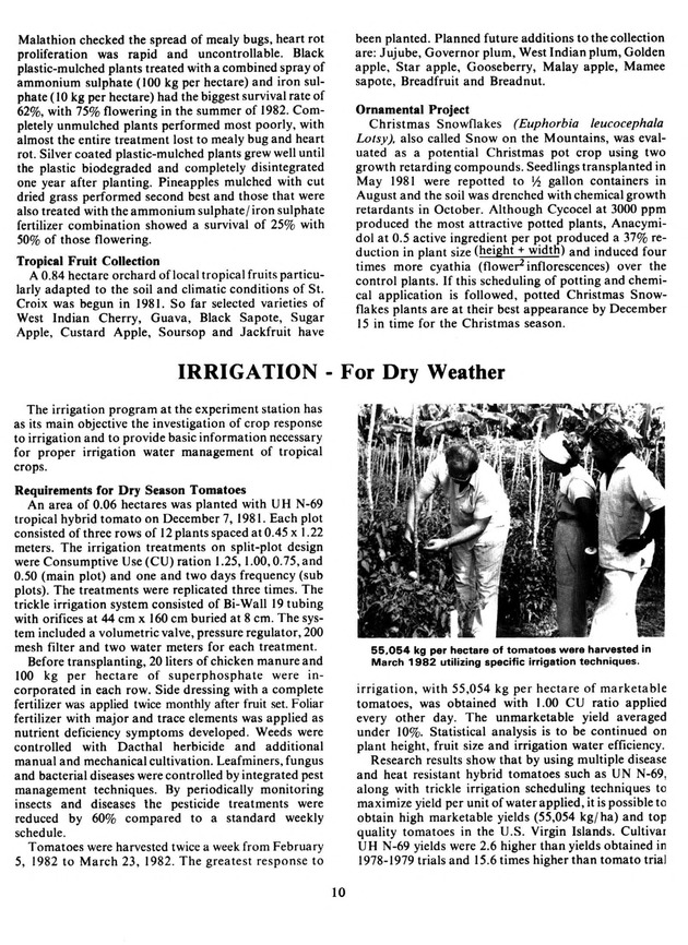 Report: Agricultural Experiment Station--Cooperative Extension Service 1981-1982 - Page 10