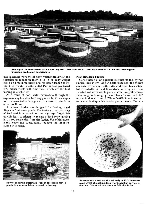 Report: Agricultural Experiment Station--Cooperative Extension Service 1981-1982 - Page 16