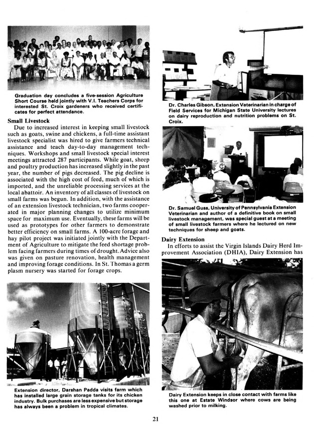 Report: Agricultural Experiment Station--Cooperative Extension Service 1981-1982 - Page 21