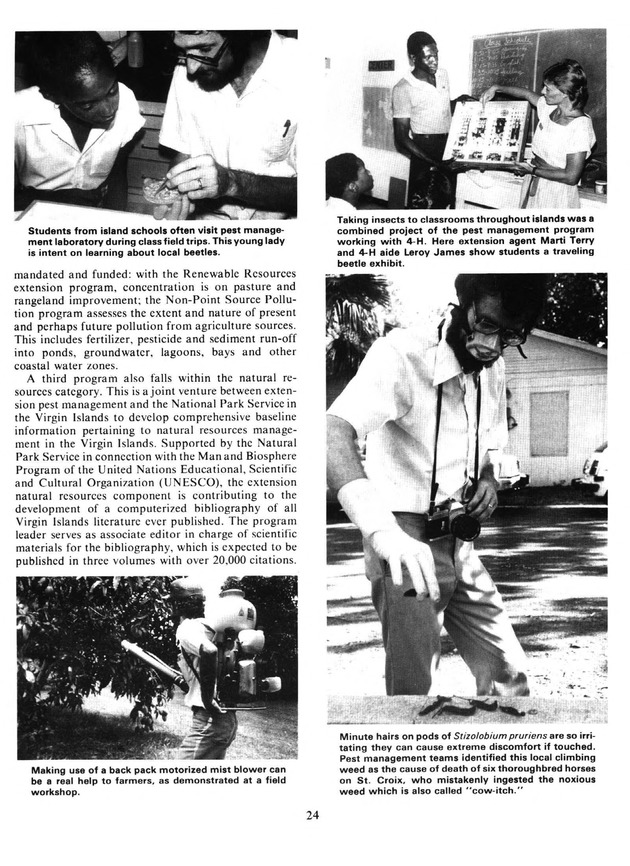 Report: Agricultural Experiment Station--Cooperative Extension Service 1981-1982 - Page 24