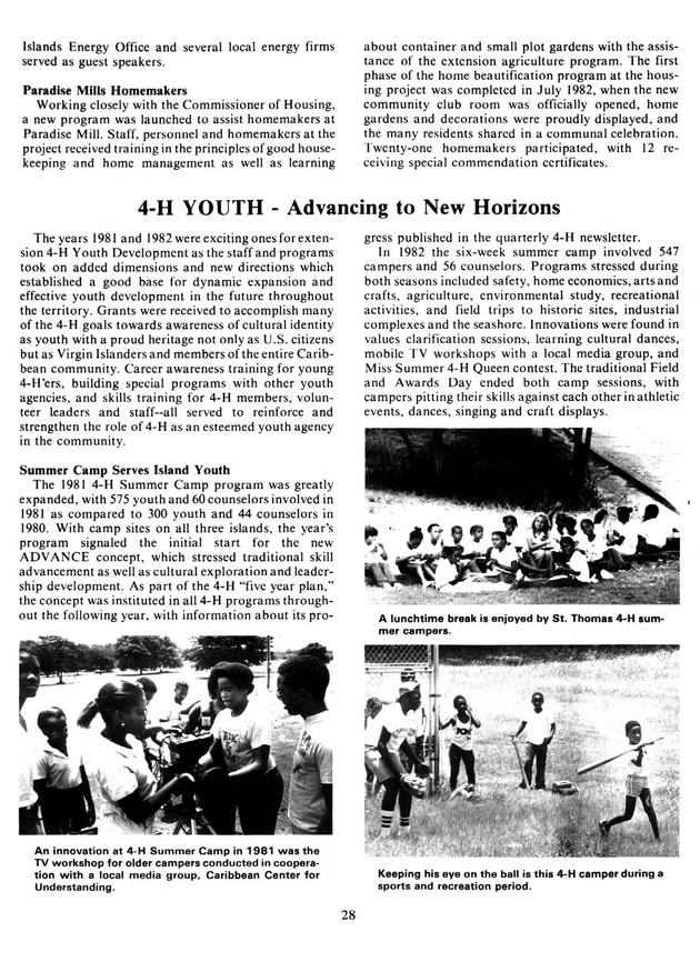 Report: Agricultural Experiment Station--Cooperative Extension Service 1981-1982 - Page 28