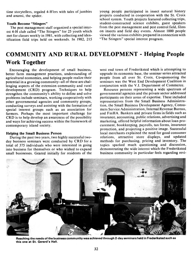 Report: Agricultural Experiment Station--Cooperative Extension Service 1981-1982 - Page 32