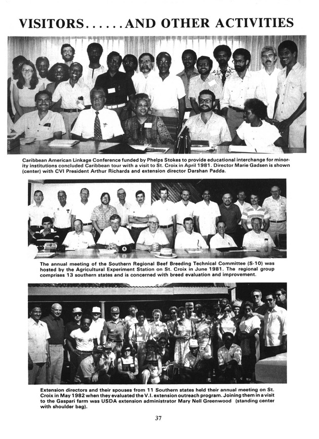 Report: Agricultural Experiment Station--Cooperative Extension Service 1981-1982 - Page 37