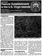 Pasture establishment in the U.S. Virgin Islands