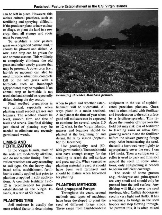 Pasture establishment in the U.S. Virgin Islands - Page 2