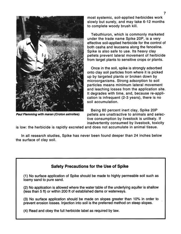 Pasture brush weed control in the Virgin Islands  - Page 7