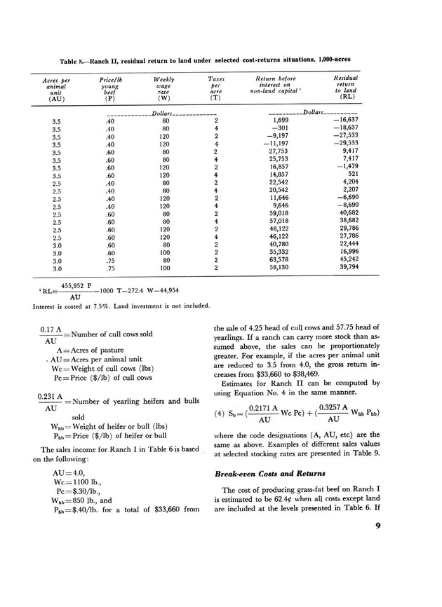 Profitability of beef production in St. Croix, U.S. Virgin Islands - Page 9