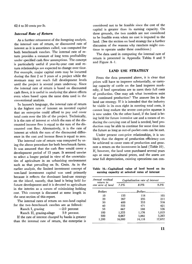 Profitability of beef production in St. Croix, U.S. Virgin Islands - Page 11