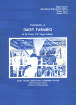 Profitability of dairy farming in St. Croix, U.S. Virgin Islands