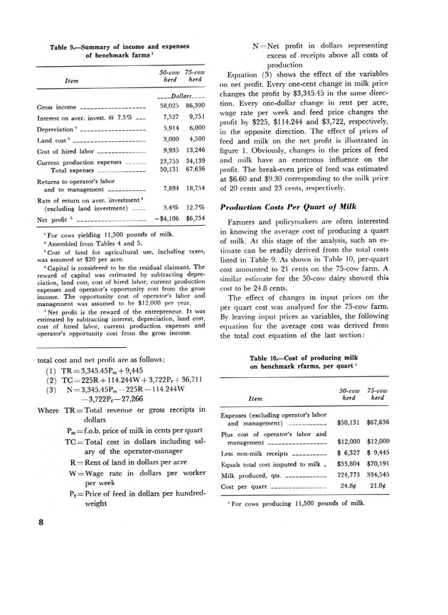 Profitability of dairy farming in St. Croix, U.S. Virgin Islands - Page 8