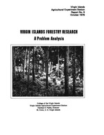 Virgin Islands forestry research : a problem analysis