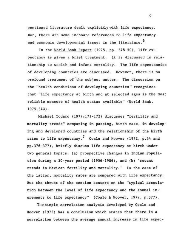 An econometric analysis of life expectancy - Page 9