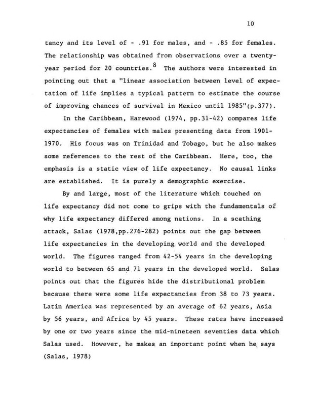 An econometric analysis of life expectancy - Page 10