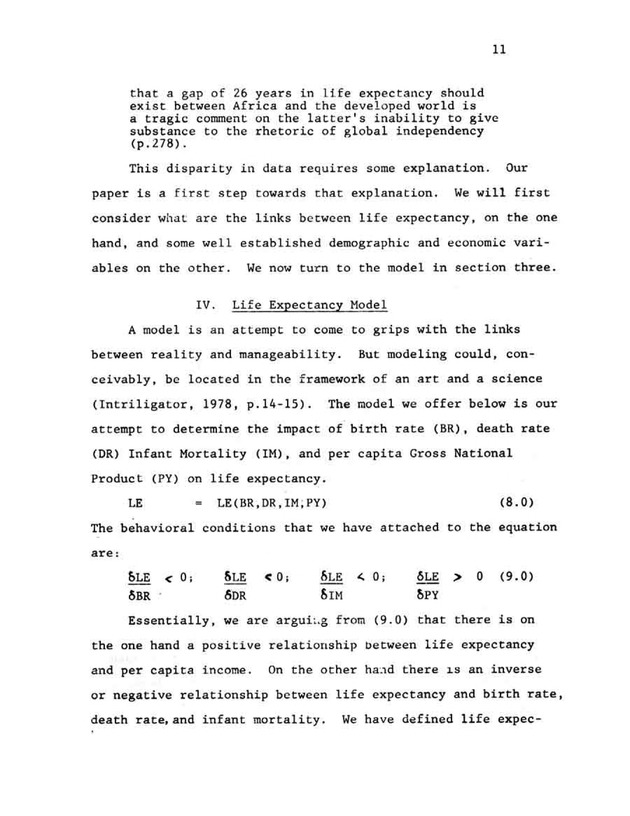 An econometric analysis of life expectancy - Page 11