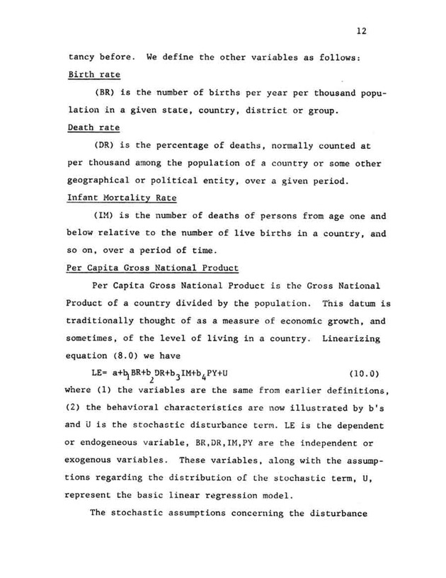 An econometric analysis of life expectancy - Page 12