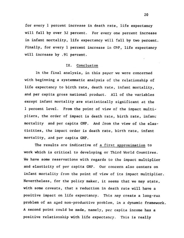 An econometric analysis of life expectancy - Page 20