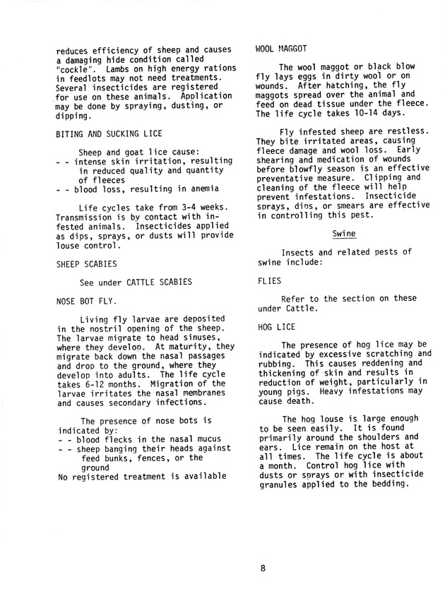 Commercial pesticides applicator manual: Agriculture - animal - Page 8