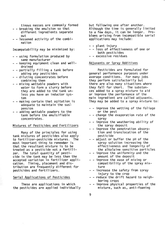 Commercial pesticides applicator manual - Page 9