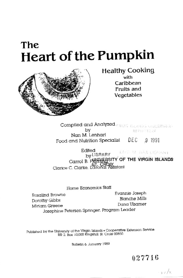 The Heart of the pumpkin - Page i