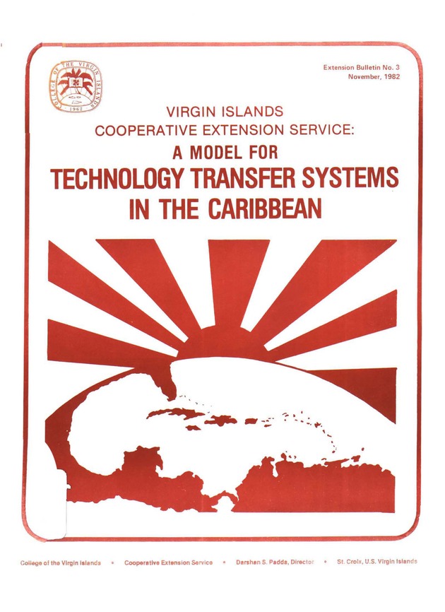 Virgin Islands Cooperative Extension Service: A model for technology transfer systems in the Caribbean - Front Cover