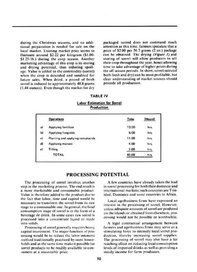 Sorrel production & marketing in the U.S. Virgin Islands - Page 10