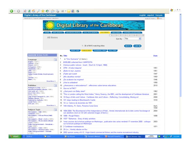 IT-SIG Presentation ; Sub-Theme 3. Organization and Representation of Information ; Organizing and Representing Thematic Collections through evidence-based practices ( Presentation slides with notes) - Page 8