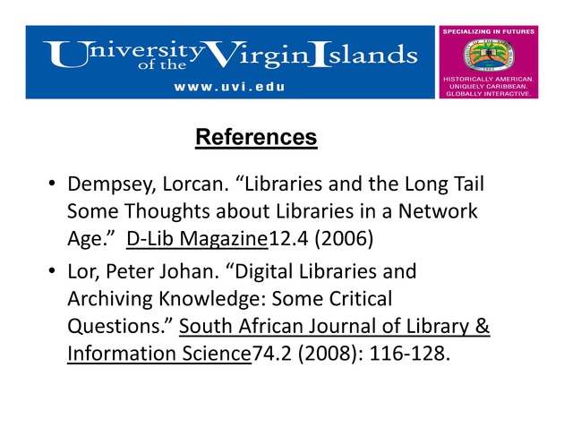 IT-SIG Presentation ; Sub-Theme 3. Organization and Representation of Information ; Organizing and Representing Thematic Collections through evidence-based practices ( Presentation slides with notes) - Page 15