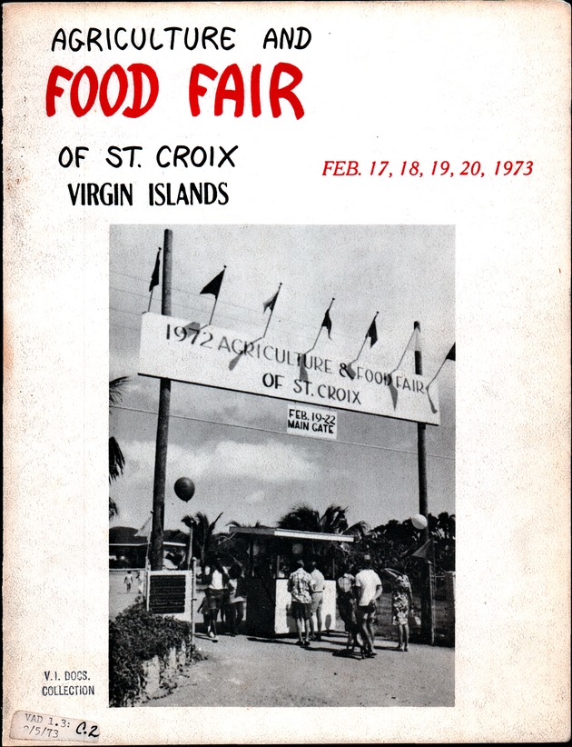 Annual Agriculture and Food Fair of the Virgin Islands - Front Cover 1