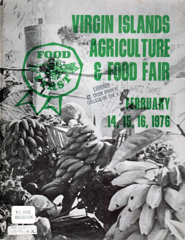 Annual Agriculture and Food Fair of the Virgin Islands - Front Cover 1