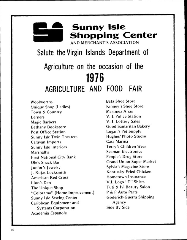 Annual Agriculture and Food Fair of the Virgin Islands - Page 10